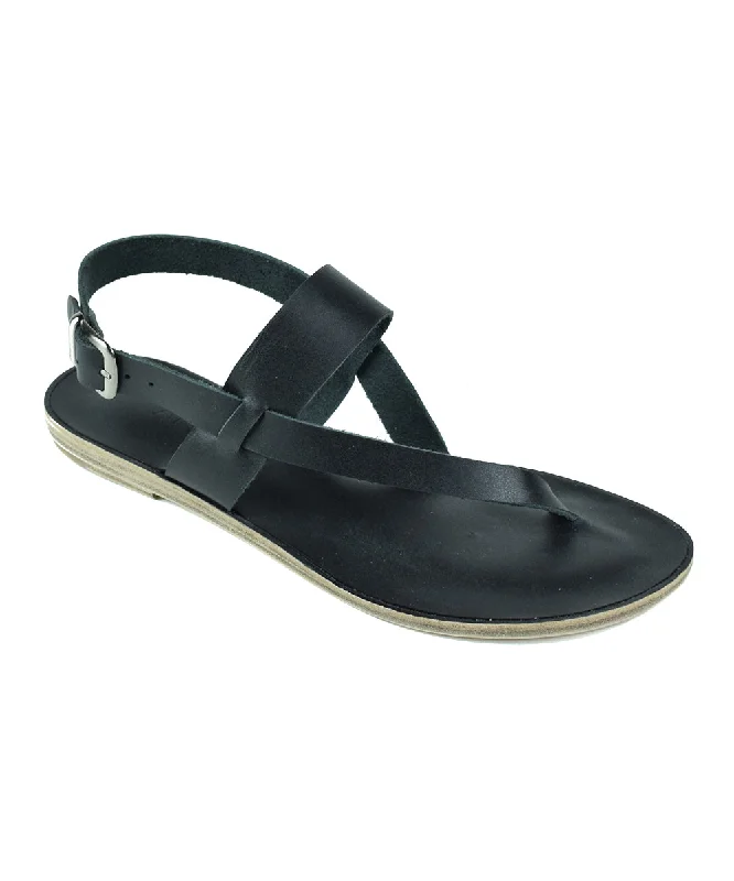 Men's sandals with a flexible sole for easy movementPacific HWY - Soft Leather Thong Sandal | Black