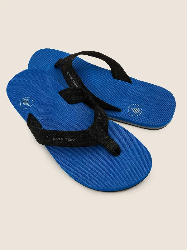 Waterproof men's sandals for water activitiesVolcom  Driftin Leather Mens Sandal - True Blue