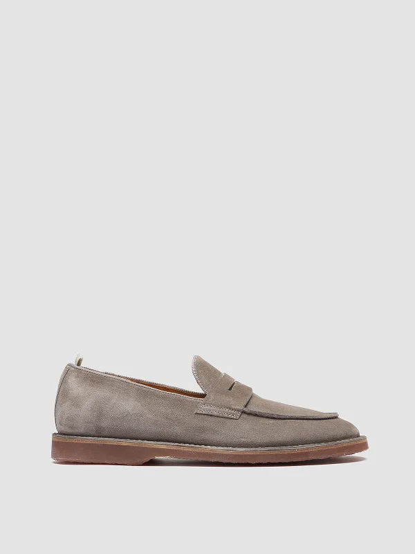 Men's loafers with a pointed toe for a stylish appearanceKENT 008 - Taupe Suede Loafers