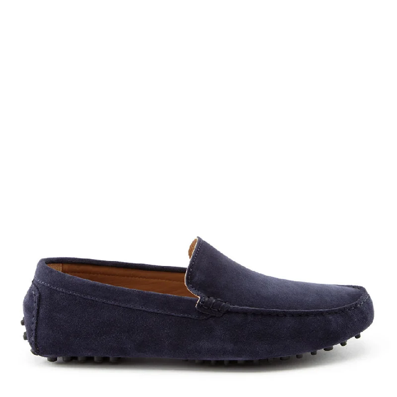 Men's loafers with a cushioned footbedDriving Loafers, navy blue suede