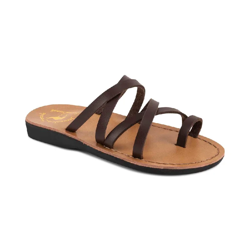 Men's sandals with a leather lining for comfortAriel Vegan - Leather Alternative Sandal | Brown