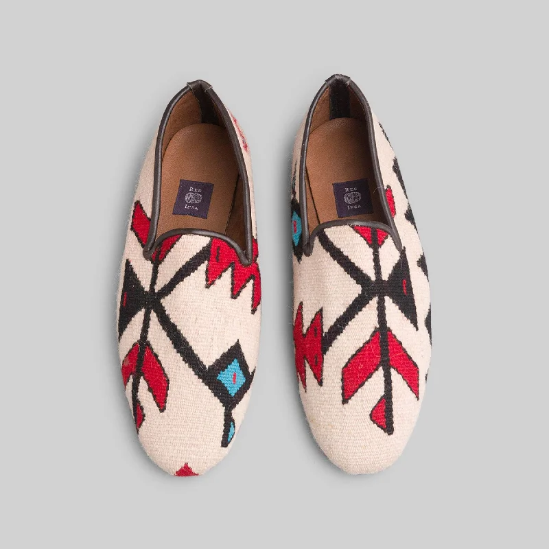 Men's loafers with a decorative buckleMen's Kilim Loafer Size 12