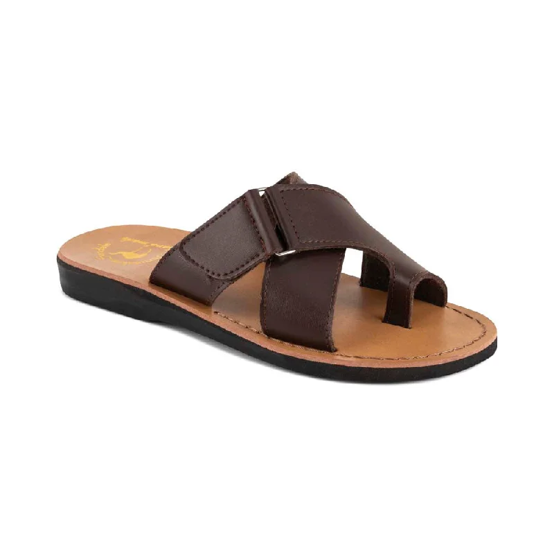 Men's sandals in a neutral color like black or brownAsher Vegan - Leather Alternative Sandal | Brown