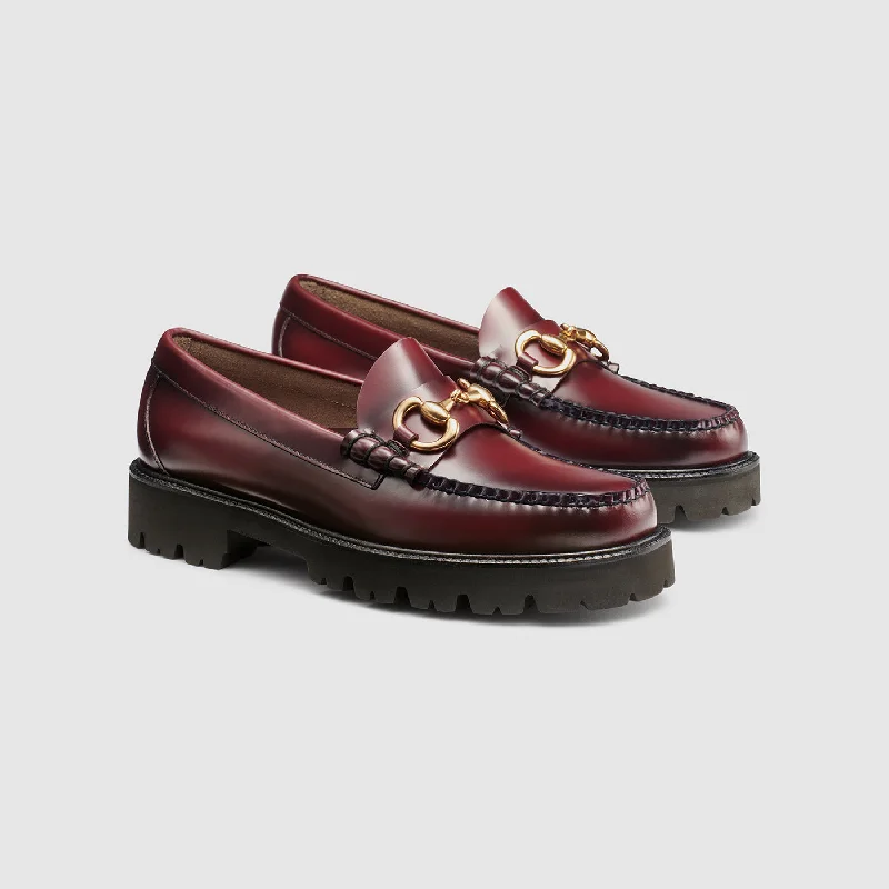 Men's loafers with a perforated leather upper for ventilationMENS LINCOLN SUPER BIT SUPER LUG WEEJUNS LOAFER