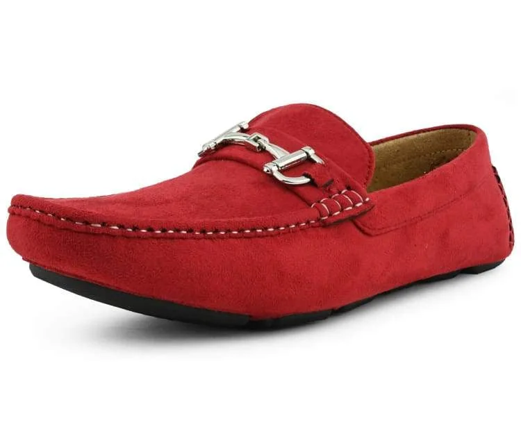 Men's loafers with a smooth leather finishWalken Red