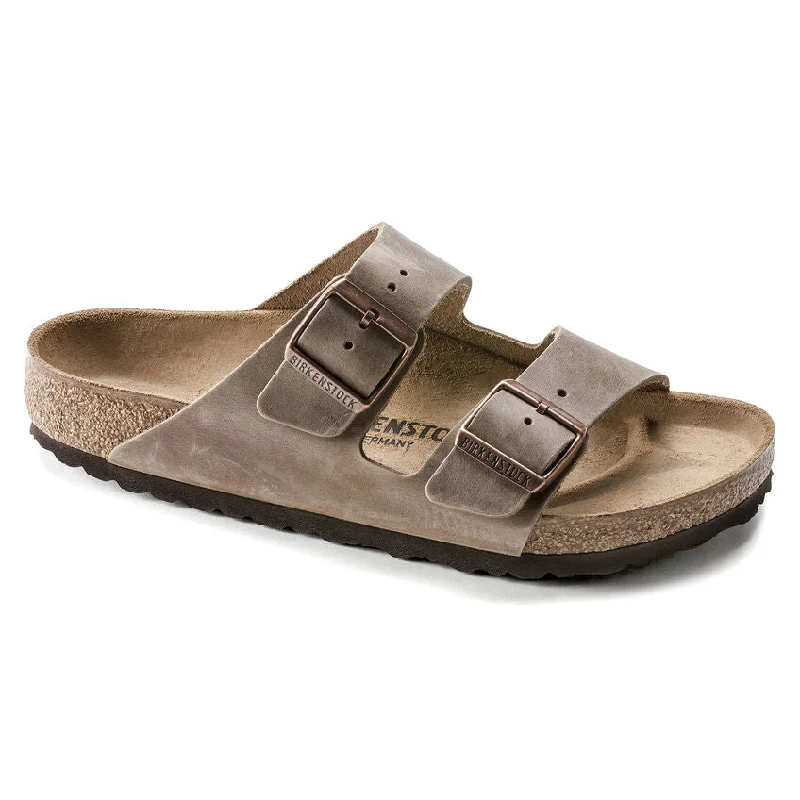 Men's sandals with a removable insole for cleaningArizona Oiled Tobacco