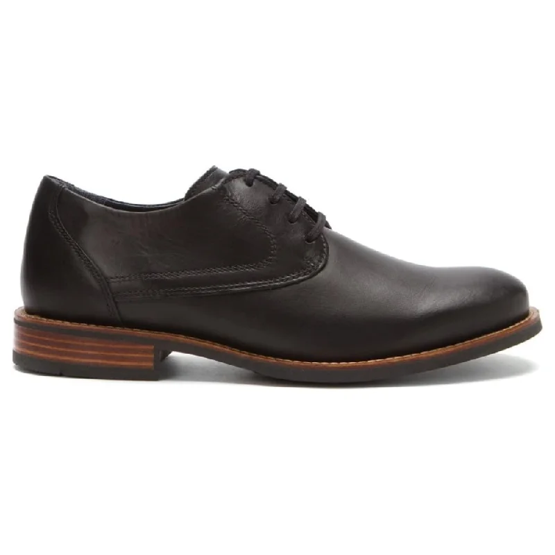 Men's Oxfords in a dark burgundy leather for a unique styleWolky Georgetown Black Brushed Leather Oxford (Men's)