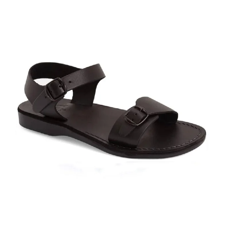 Men's sandals with a cushioned footbedThe Original - Leather Adjustable Buckle Sandal | Black