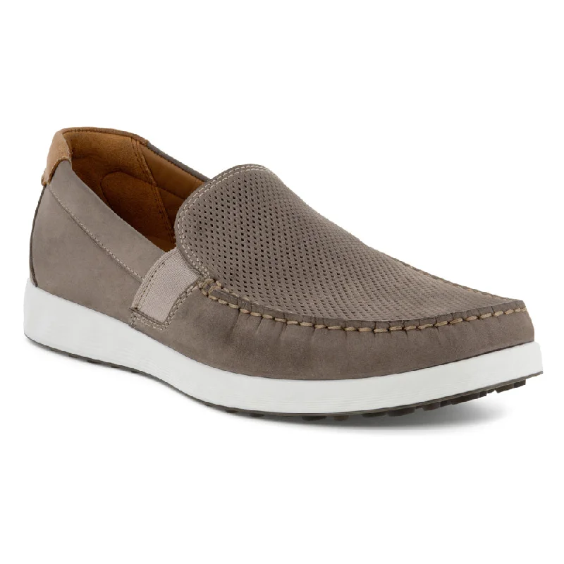 Suede men's loafers for a soft and luxurious feelEcco S Lite Moccasin Warm Grey/Cognac (Men's)