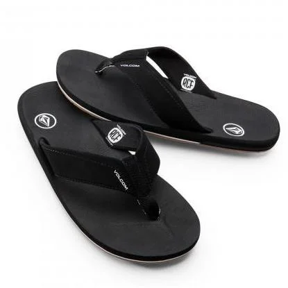 Waterproof men's sandals for water activitiesVolcom Men's Victor Sandal - Black