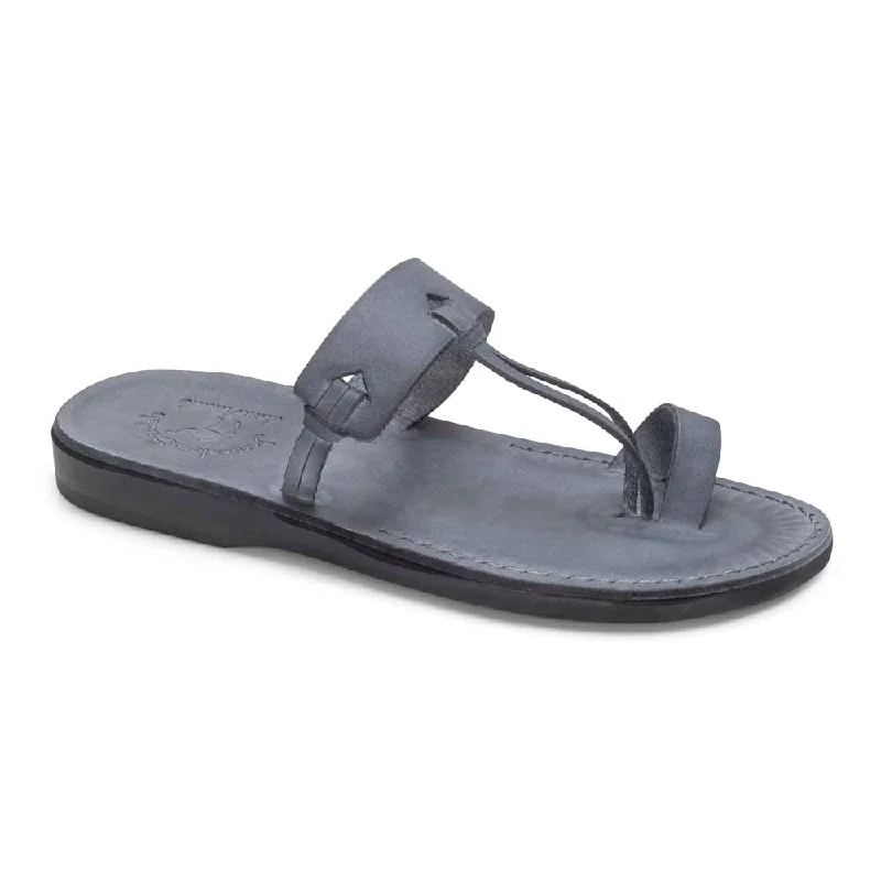 Men's sandals with a removable insole for cleaningDavid - Leather Open Toe Sandal | Grey