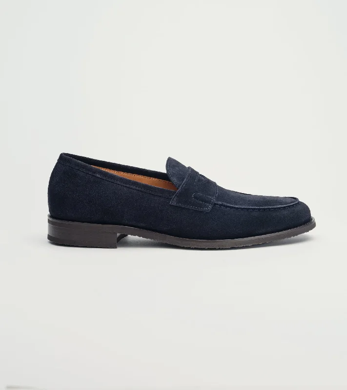 Navy Suede