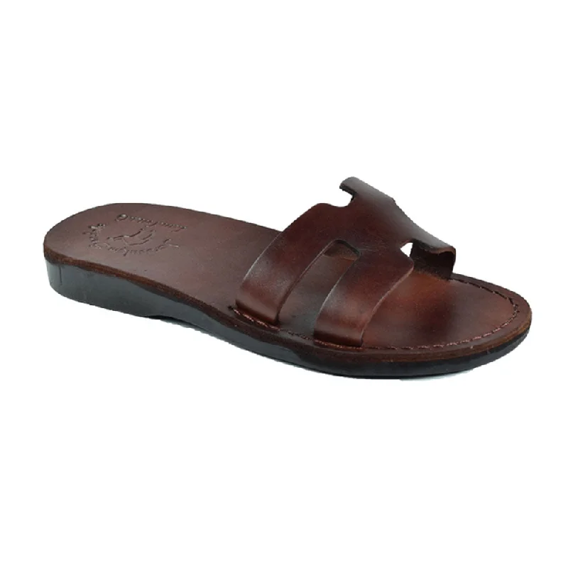 Men's sandals with a padded heelAnna - Slide Sandals | Brown