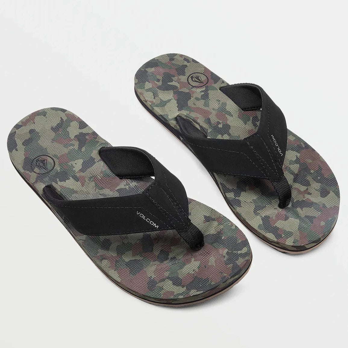 Men's sandals with a leather lining for comfortVolcom Victor Mens Sandals - Dark Camo