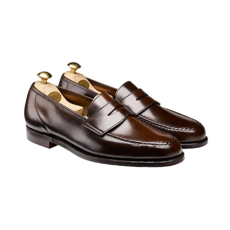 Men's loafers with a pointed toe for a stylish appearanceHarvard Dark Brown Cordovan