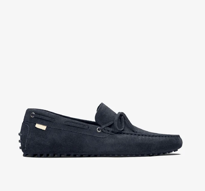 Men's loafers with a contrast stitching detailDriver 2 | Navy