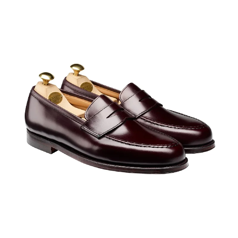 Men's loafers with a rubber sole for durabilityBoston Burgundy Cavalry Calf