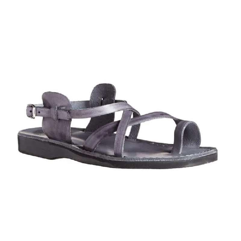 Men's sandals with a flexible sole for easy movementThe Good Shepherd Buckle - Leather Toe Loop Sandal | Grey