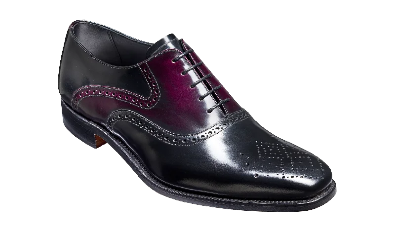 Langley – Black / Aubergine Hi-Shine