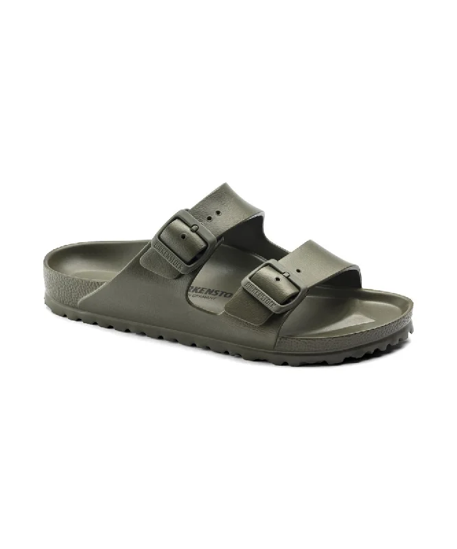 Waterproof men's sandals for water activitiesBIRKENSTOCK ARIZONA ESSENTIALS NARROW FIT IN KHAKI