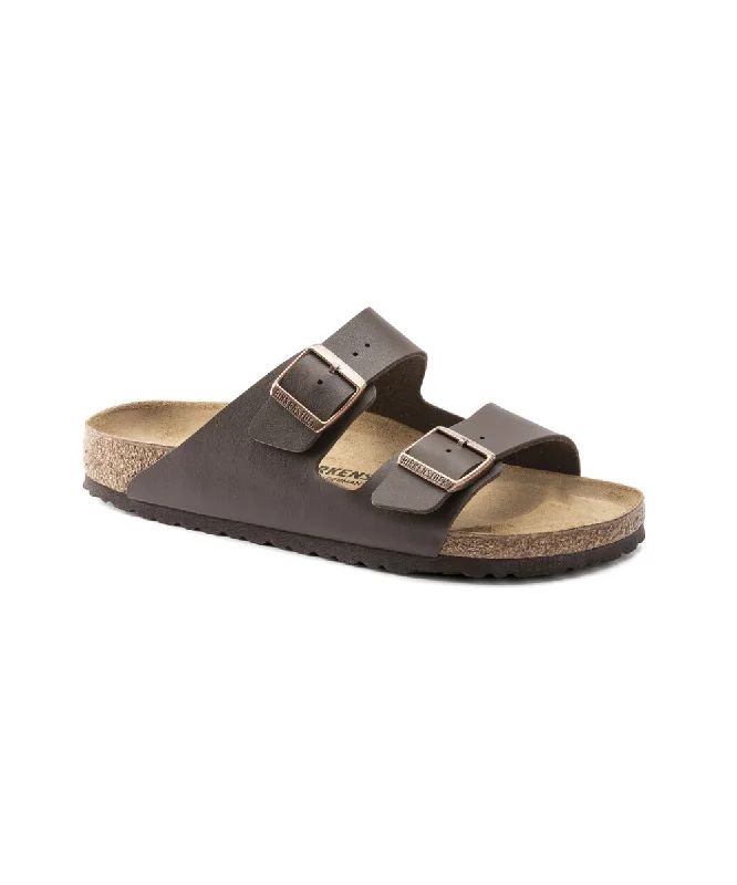 Men's sandals with a wide strap for supportBIRKENSTOCK ARIZONA NARROW FIT IN DARK BROWN