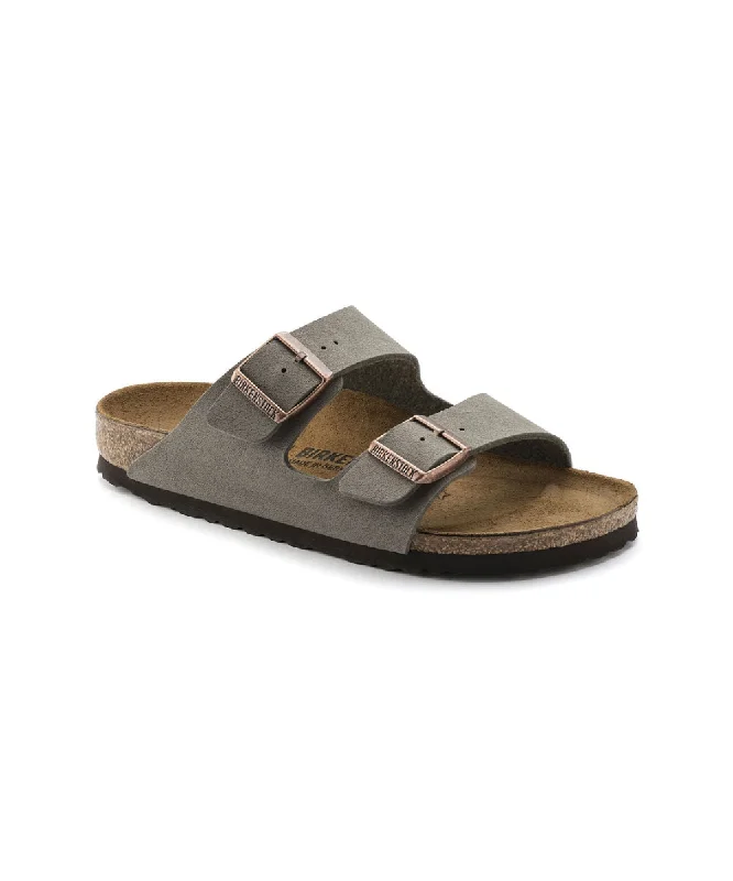 Men's leather sandals with an adjustable strapBIRKENSTOCK ARIZONA NARROW FIT IN STONE