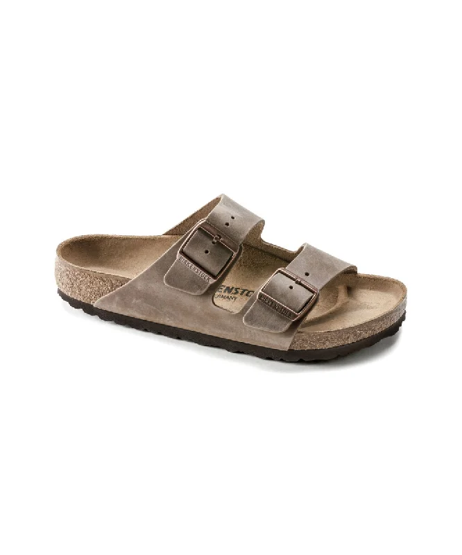 Waterproof men's sandals for water activitiesBIRKENSTOCK ARIZONA OILED  NARROW FIT IN TABACCO