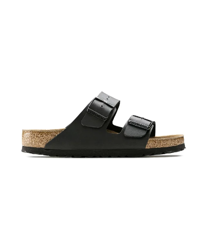 Men's sandals with a padded heelBIRKENSTOCK ARIZONA SOFT BEDDING REGULAR FIT IN BLACK