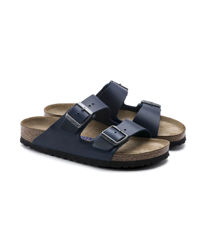 Men's sandals with a padded heelBIRKENSTOCK ARIZONA SOFT BEDDING IN BLUE