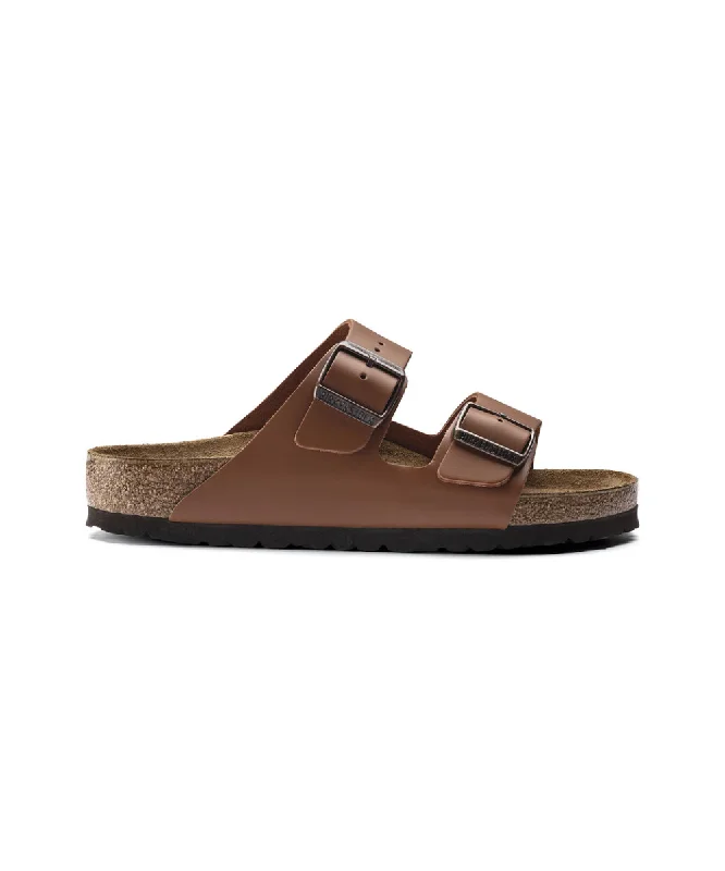 Men's sandals with a decorative buckle or charmBIRKENSTOCK ARIZONA SOFT BEDDING IN GINGER