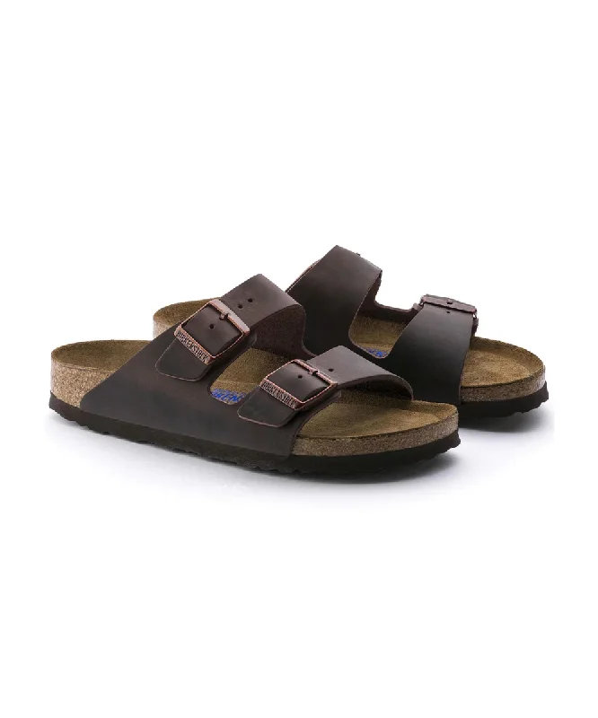 Men's sandals with a removable insole for cleaningBIRKENSTOCK ARIZONA SOFT BEDDING NARROW FIT IN HABANA