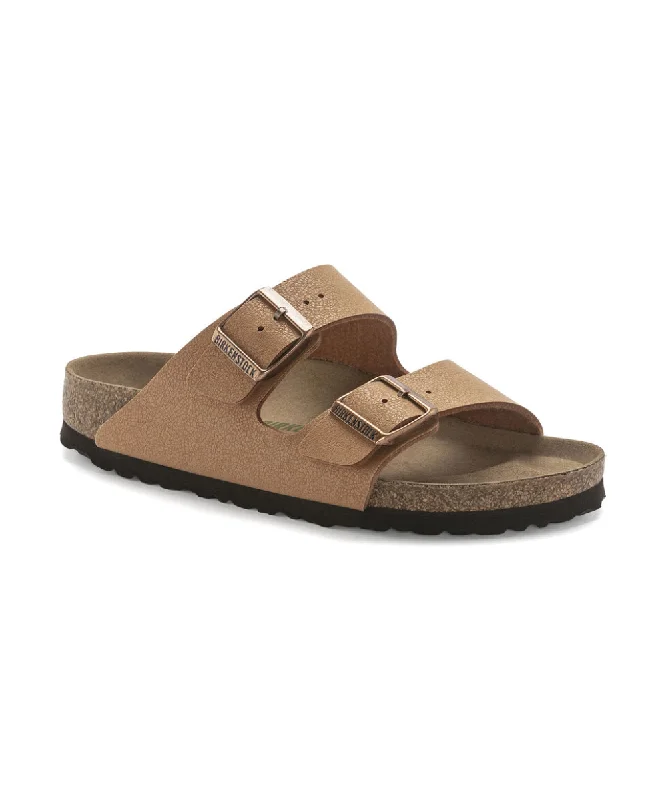 Men's sandals with a stretchy strap for a better fitBIRKENSTOCK ARIZONA VEGAN IN PECAN