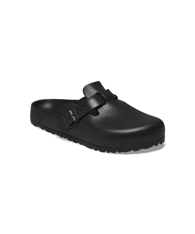 Men's sandals with a perforated leather upper for ventilationBIRKENSTOCK BOSTON REGULAR FIT