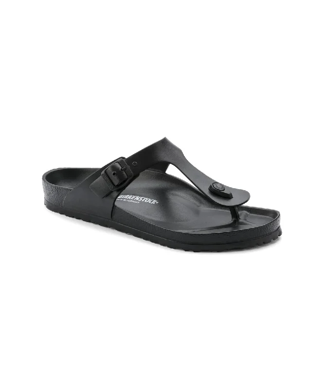 Men's sandals in a neutral color like black or brownBIRKENSTOCK GIZEH ESSENTIALS REGULAR FIT IN BLACK