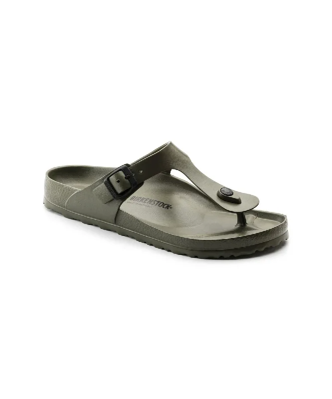 Men's sandals with a rubber sole for tractionBIRKENSTOCK GIZEH ESSENTIALS IN KHAKI