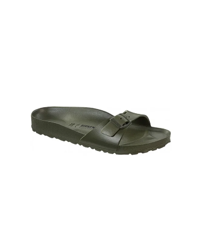 Men's sandals with a decorative buckle or charmBIRKENSTOCK MADRID ESSENTIALS IN KHAKI