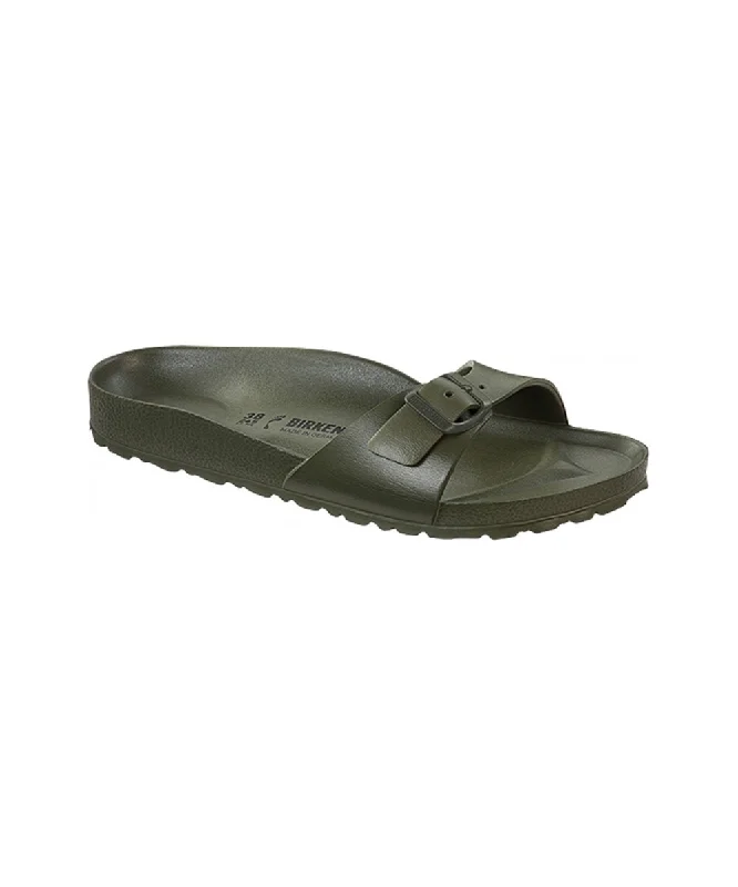 Men's sandals with a cushioned footbedBIRKENSTOCK MADRID ESSENTIALS IN KHAKI