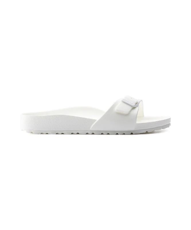 Men's sandals with a buckle closureBIRKENSTOCK MADRID ESSENTIALS IN WHITE