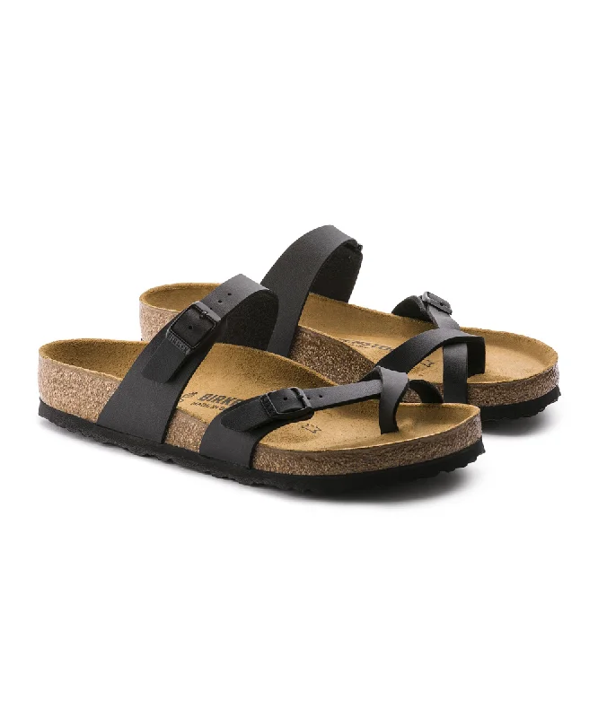 Men's sandals with a stretchy strap for a better fitBIRKENSTOCK MAYARI IN BLACK