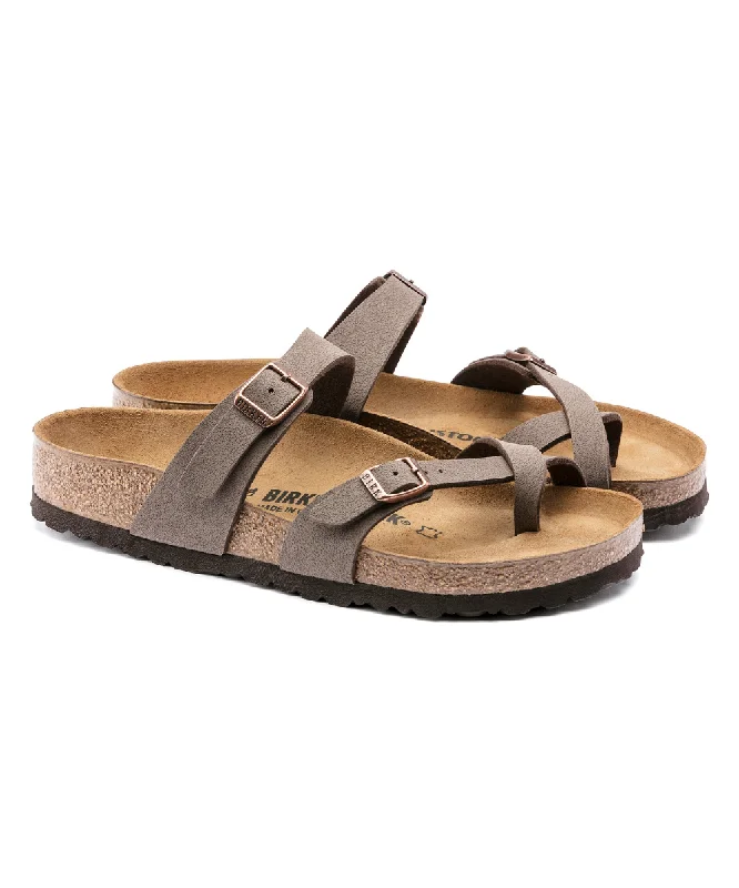 Men's sandals with a leather lining for comfortBIRKENSTOCK MAYARI REGULAR FIT IN STONE