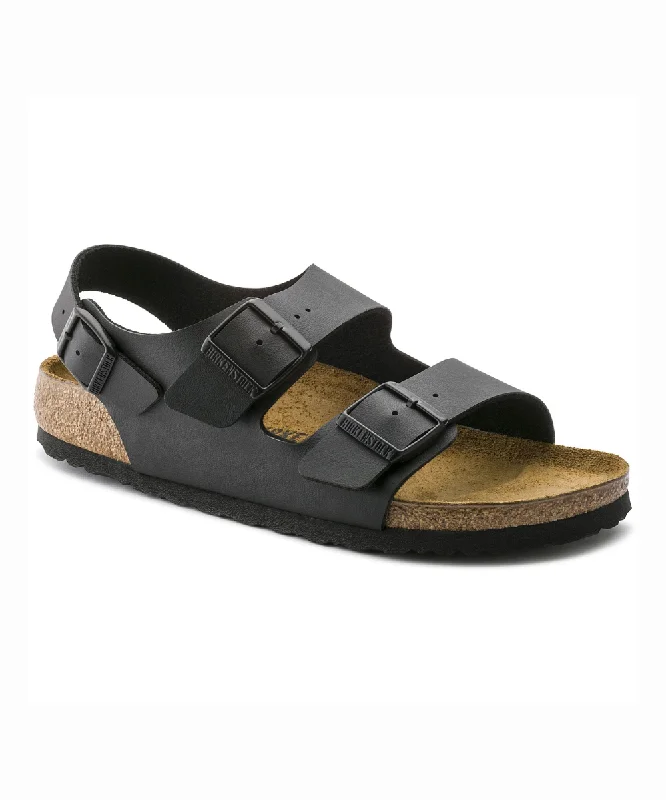 Men's sandals with a toe post designBIRKENSTOCK MILANO REGULAR FIT IN BLACK