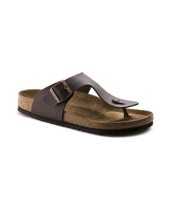 Men's sandals with a contrast stitching detailBIRKENSTOCK RAMSES REGULAR FIT IN DARK BROWN