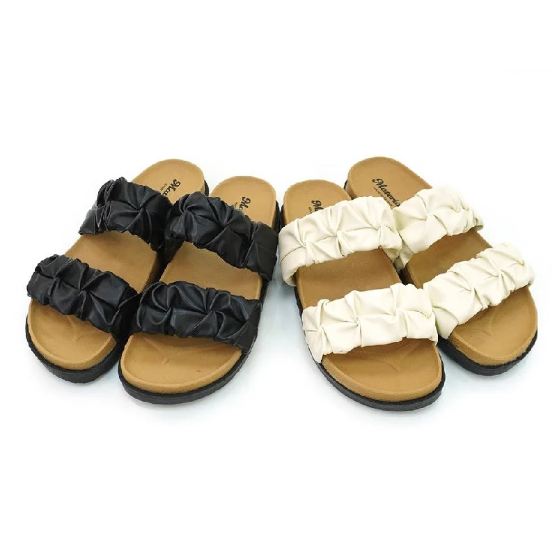 Flip - flop style men's sandals for beach wearER1235 雲朵抓皺厚底拖鞋