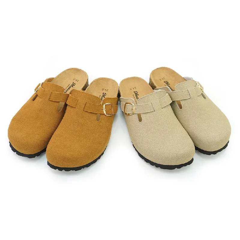 Flip - flop style men's sandals for beach wearER1240 真皮圓頭半拖鞋