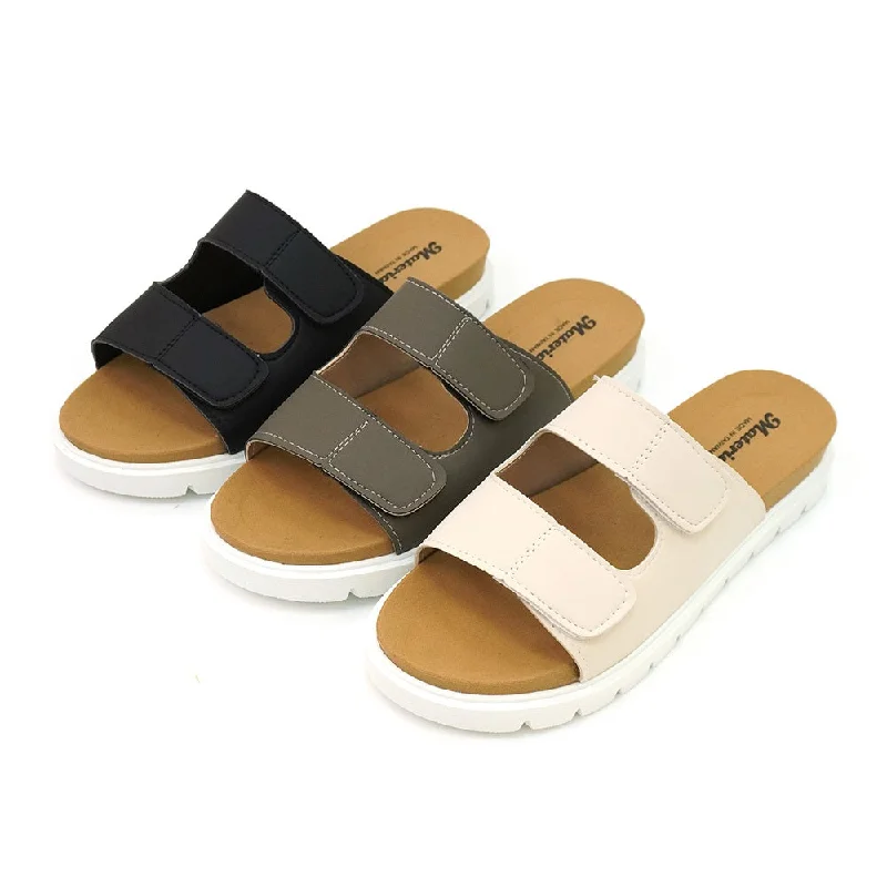 Men's sandals with a flexible sole for easy movementER1245 雙帶魔術貼Q軟底拖鞋