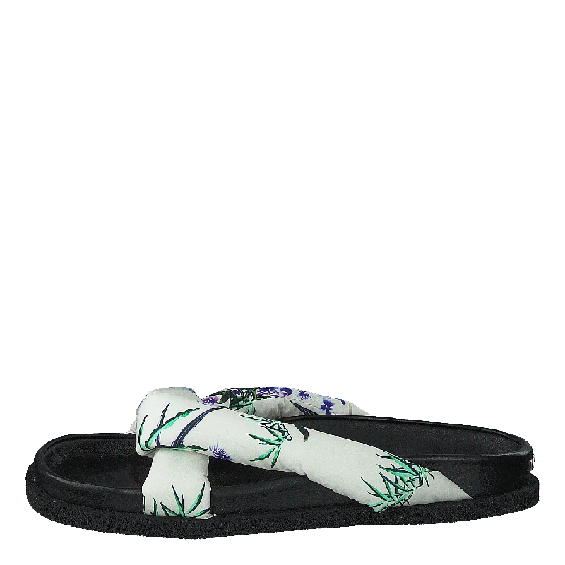 Men's sandals with a decorative buckle or charmKruise Sea Lily Mules White