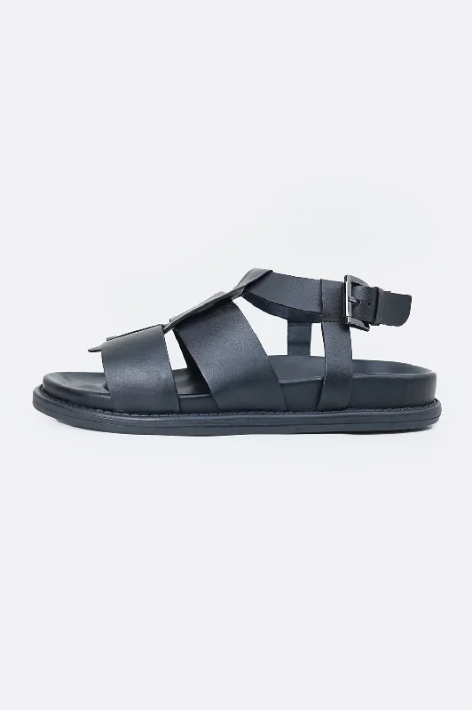 Men's sandals with a perforated leather upper for ventilationLEATHER SANDALS