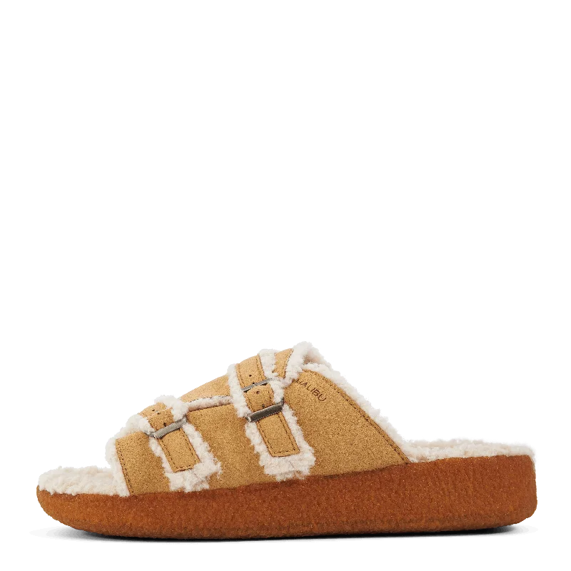 Men's sandals with a decorative buckle or charmPuerco Slide - Micro Fiber Bei Beige