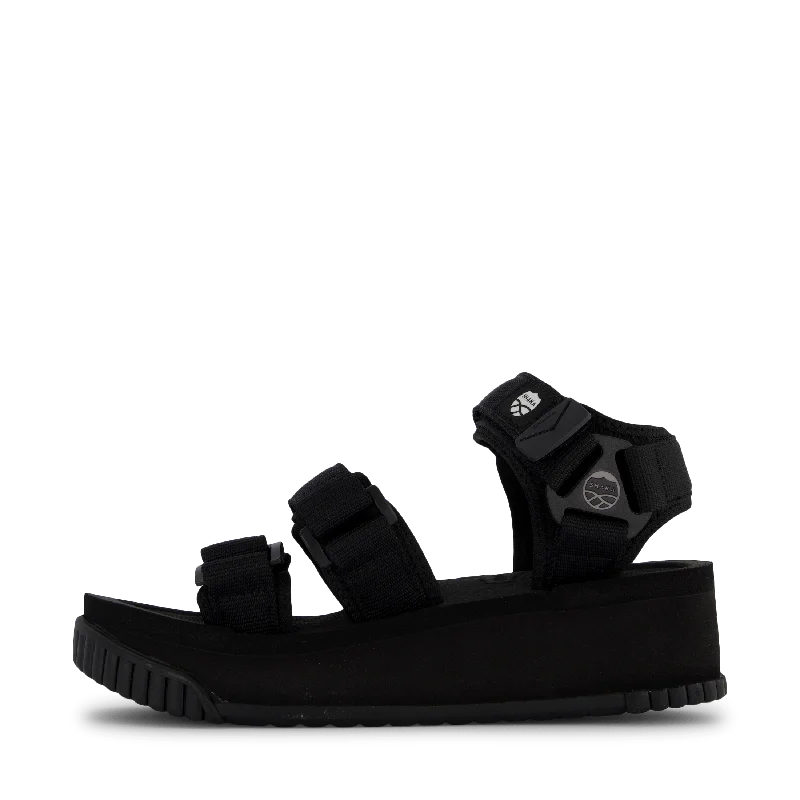 Men's sandals with a wide strap for supportNeo Bungy Platform Black 00r