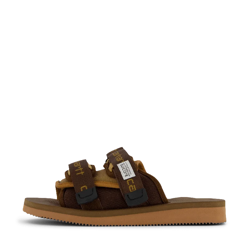 Men's sandals with a toe post designCarhartt X Suicoke Moto Vcht Brown